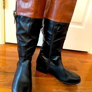 Knee High Black/Brown boots
